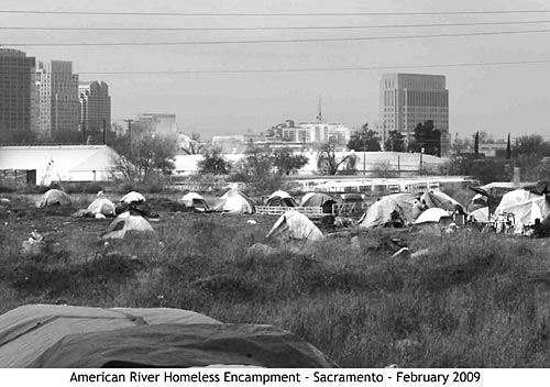 American river homeless encampment