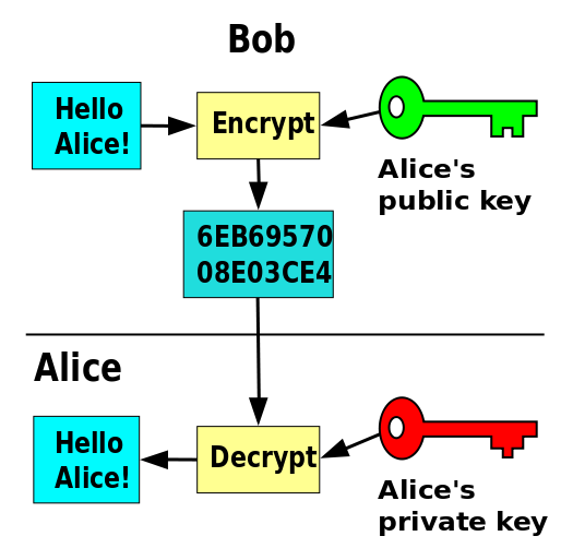 In an asymmetric key encryption scheme, anyone can encrypt messages using the public key, but only the holder of the paired private key can decrypt